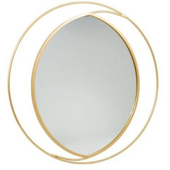 Espejo de pared Alexandra House Living Dorado 91 x 2 x 91 cm Círculo