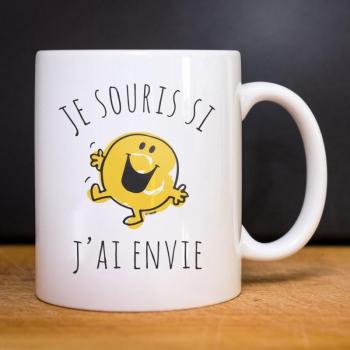 Tazzina Bianca “Je Souris Si J’ai Envie Tu”