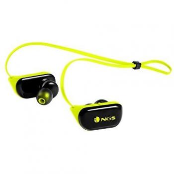 NGS ARTICARANGERYELLOW Dentro de oído, Banda para Cuello Binaural Inalámbrico Negro, Amarillo