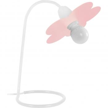 Lámpara de escritorio Tosel blanca d18 h40 cm