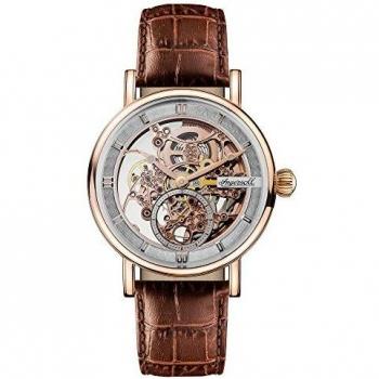The Herald di Ingersoll: Orologio Automatico con Dial Skelettato e Cinturino Pelle Marrone I00401