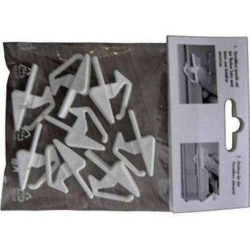 Alutec White Sliding Lid Fasteners