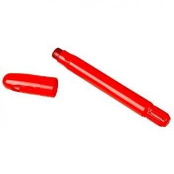 Crayón con Rosca y Tapa en Color Rojo