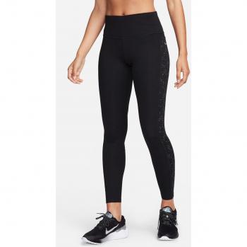 Nike Damen Fast Mid-Rise Legging 7/8 schwarz Größe L
