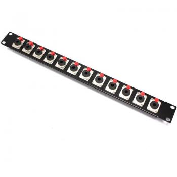 Pannello di Connessione Bematik – Rack 19 12x6,3 mm Femmina 1U