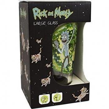 Vaso de cristal 500ml Rick and Morty Raíz MERCHAN-STORE Vasos Rick and Morty Rick and Morty