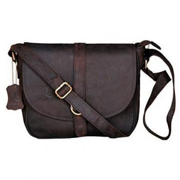 Authentic Brown Leather 10″ × 10″ Bag