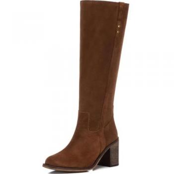 Carmela Stivali in pelle con zip 161971 Camel EU 38