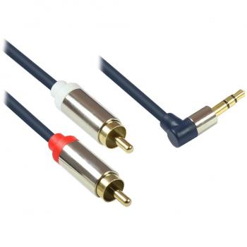 Audio Anschlusskabel 3,5mm Klinkenstecker auf 2x RCA Stecker, Good Connections