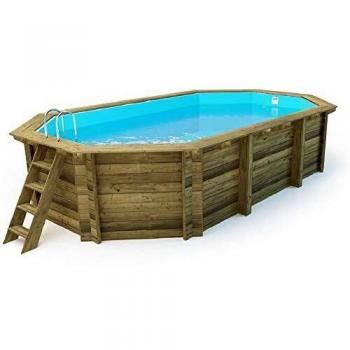 Piscina ottagonale in legno di pino impregnato in autoclave, 657x407 cm
