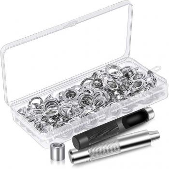 Set de ojales de 120 pulgadas con caja organizadora
