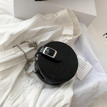 Small Round Crossbody Chain Bag