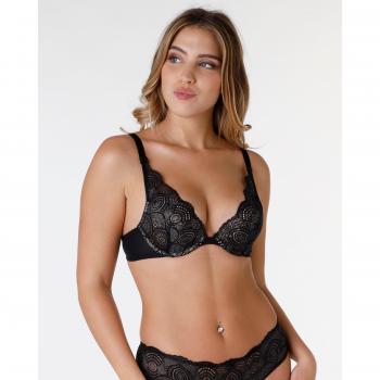 Wonderbra Triangle BH Glamour Schwarz A 70