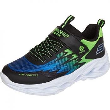 Skechers Vortex Flash Zorent, Calzado para Niños, Negro y Azul, 34 EU