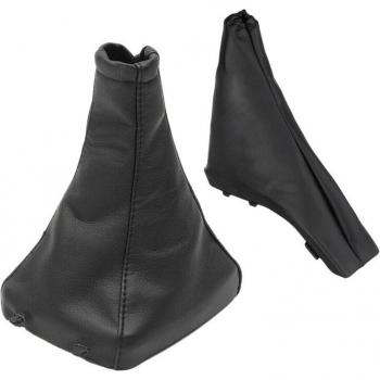 2Pcs PU Leather Handbrake and Gear Shift Boot Gaiter for Opel Astra G Zafira Vauxhall 1998-2004