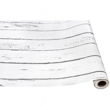 Removable White Wood Wallpaper for Kids' Rooms