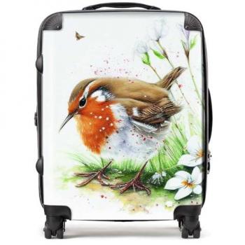 WRT Ltd Robin & Daisies Large Canvas Box