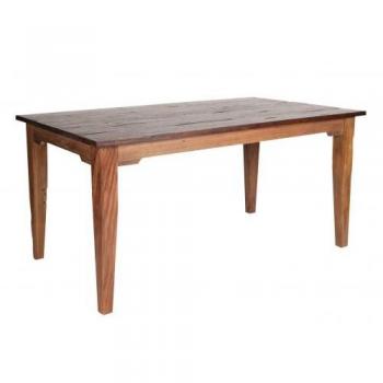 SIT Esstisch aus recyceltem Teakholz, 160 x 90 cm, Shabby Chic Design