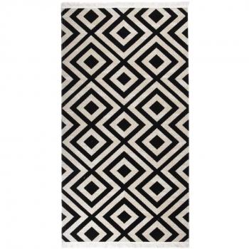 Stile Natura Vita XL Tappeto da Terrazza 80×150 cm (Nero e Beige)