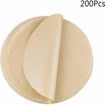 200 Stück 8/9 Zoll runde Backblech Liner aus Pergamentpapier