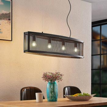 Lindby Pendelleuchte Mizgin, Vintage-Stil, 4-flammig