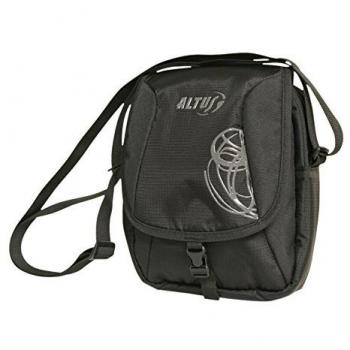 Compact Black Travel Organizer – 22×18×7.5 cm