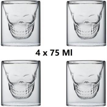 Vaso Chupito Cerveza 75 ml con Calavera