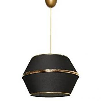 WELLHOME Luces de Techo Metal Negro 70 cm