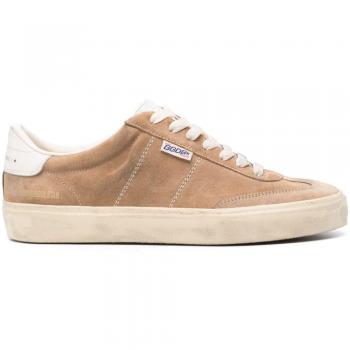 Golden Goose Men's Soul-Star Beige Suede Sneakers Size 9 US (42 EU)