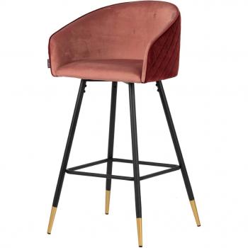 Bar Chair Velvet Rosa 52x50x99 cm – Comodidad Premium