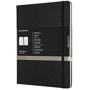 Cuaderno Profesional Moleskine XL Tapa Dura Negro 19x25 cm