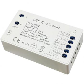 Controlador D2 RF 2,4 GHz 4×4a com Mono CCT RGB/RGBW