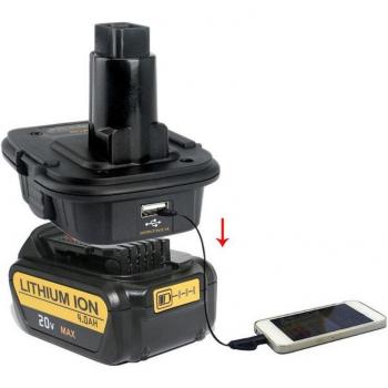 Batterie Rechargeable Li‑Ion 18 V + USB Adapter – DM18D
