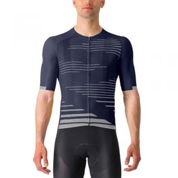 Castelli Climber's 4.0 Velotrikot Marineblau/Weiß