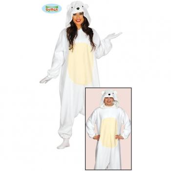 Vestito termico a stile orsetto bianco