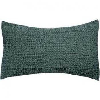 Coussin stonewashed Vivaraise Tana 40x65 cm vert
