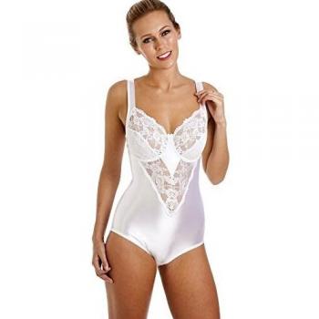 Camille Women's Floral Lace Tummy Control Bodysuit