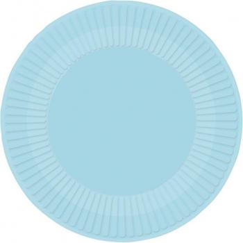 Liragram 8‑plato Azul Cielo en Papel (23 cm)