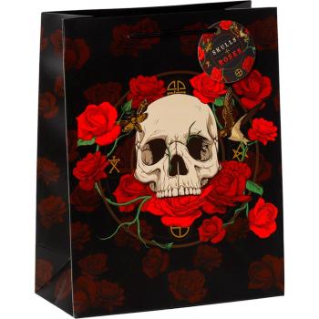 Crimson Rose Skulls Gift Wrapper – XL