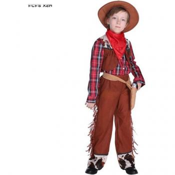 Kid's Cowboy Costume M-XL for Halloween