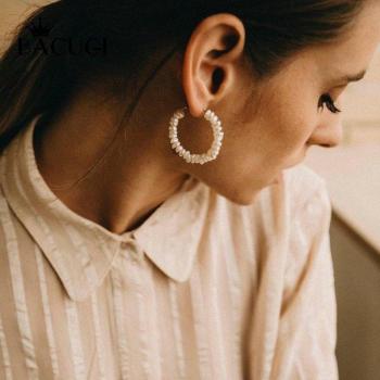 Boucles d'oreilles goutte d'eau douce pour femmes, bijoux fins