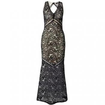Lace Noir Long L Party Gown