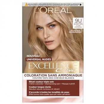 Coloration Permanente Sans Ammoniaque 9U Blond Très Clair Universel