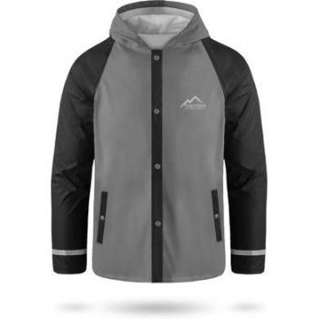 Normani Regenjacke Teilin für Kinder – Grau 164