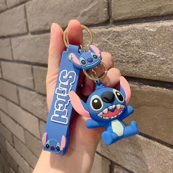 Stitch Keyring Bleu – Porte-Clés Anime & Doux Rose