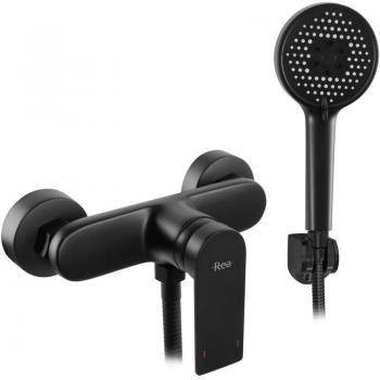 Robinet de douche versé noir REA