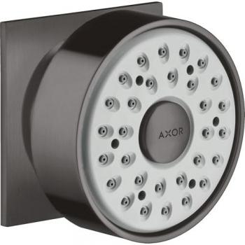 Hansgrohe Axor Seitenbrause, 1jet, eckige Rosette, brushed black chrome
