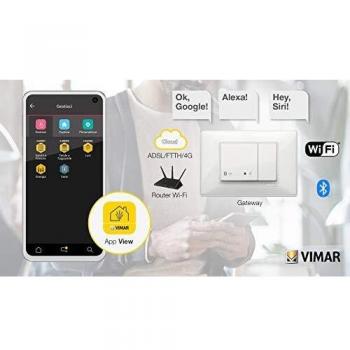 Vimar Connect‑Gateway 14597 – WLAN/Bluetooth 4.2, Dual‑Module, Weiss