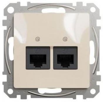Sedna 2xRJ45 zásuvka Cat.5e UTP béžová