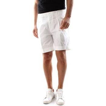 MIKE 1273-40W441 40Weft Herrenshorts – Weiß